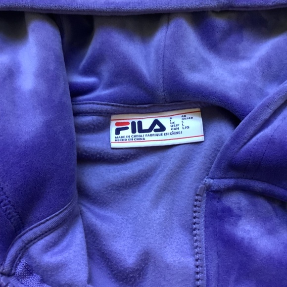 FILA Soft Velour Half Zip Hoodie - Picture 4 of 12